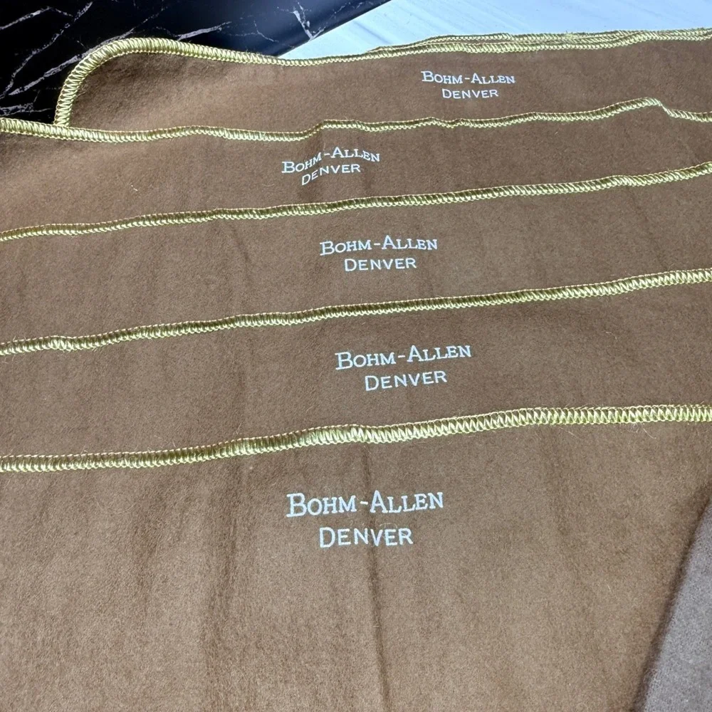 Bohm-Allen Denver Vintage Sterling Silverware Rolls & Jewelry Bags Set of 10